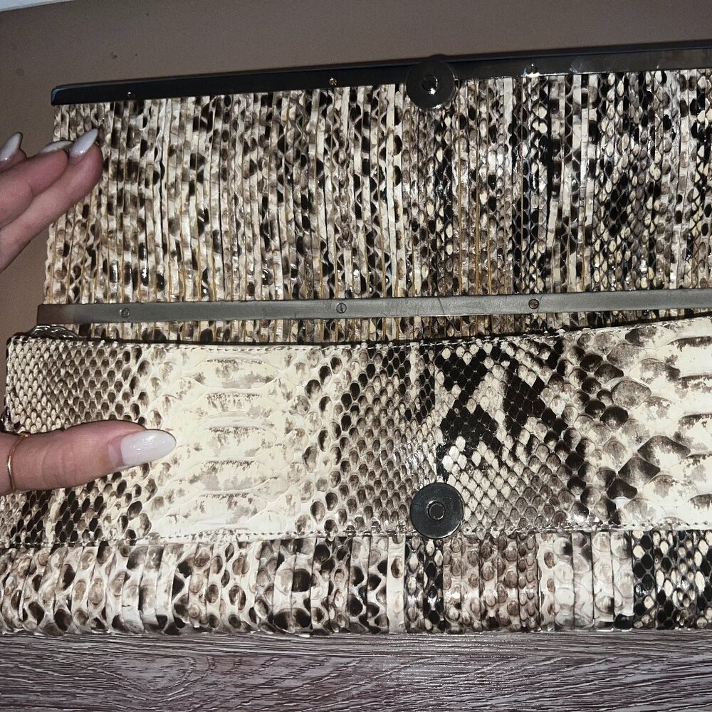 Authentic RODO Snakeskin Clutch – Detachable Chain, Evening Bag, Snakeskin bag - Picture 10 of 10